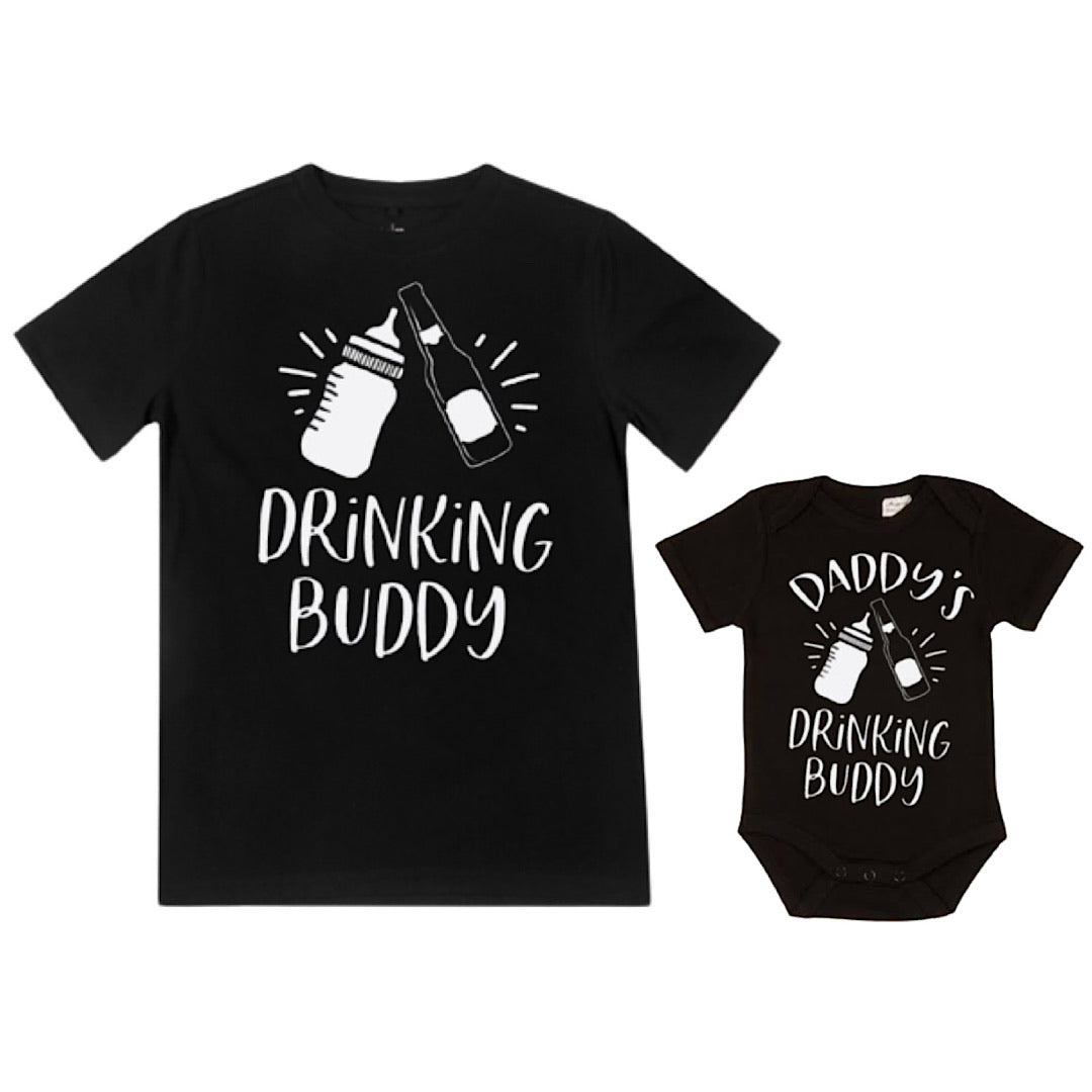 Daddy’s Drinking Buddy - Matching Shirts - Black