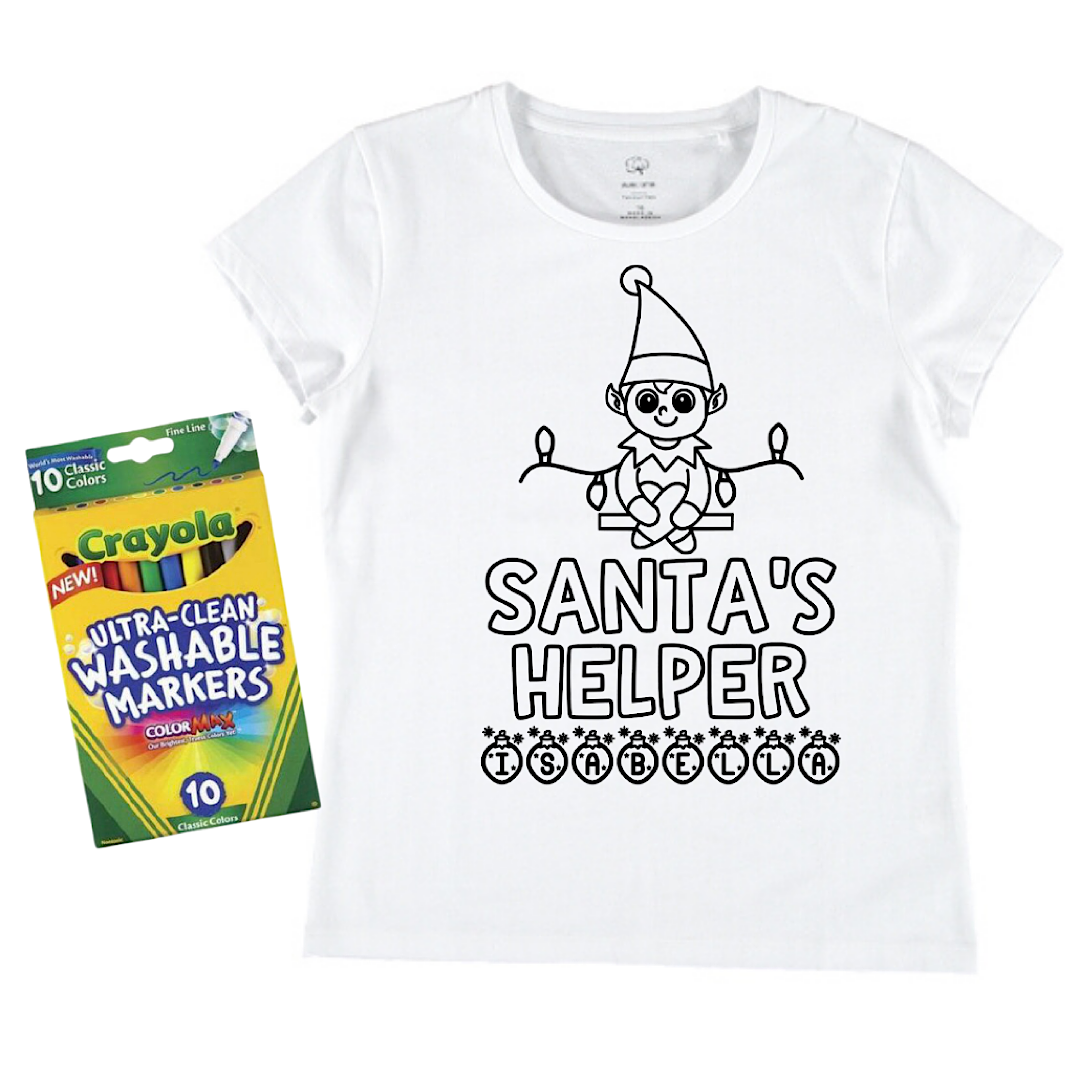 Personalised Santa’s Helper + Washable Markers