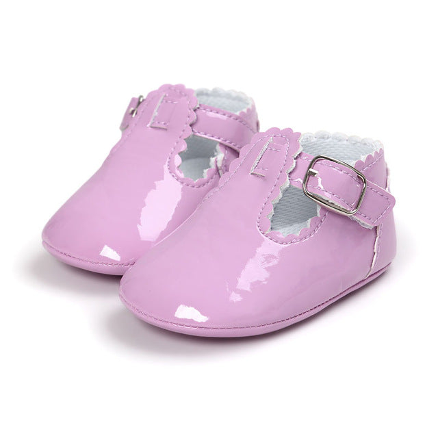 Lilac Leather Moccasins