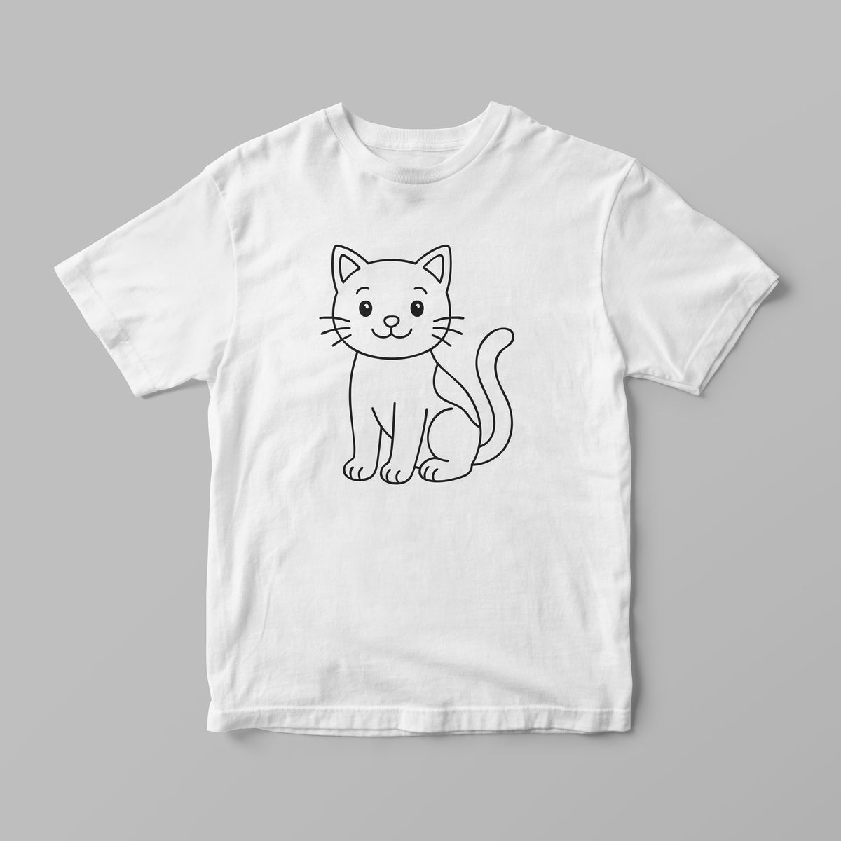 Colouring-In T-Shirt for Kids – Cat + Markers | Lullaby Lane