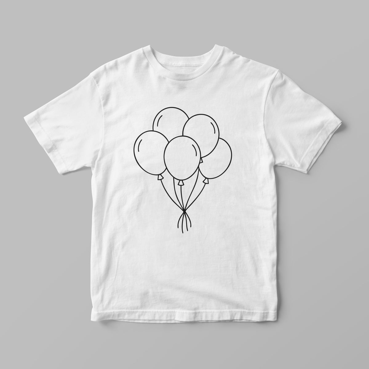 Colouring-In T-Shirt for Kids – Balloons + Markers | Lullaby Lane
