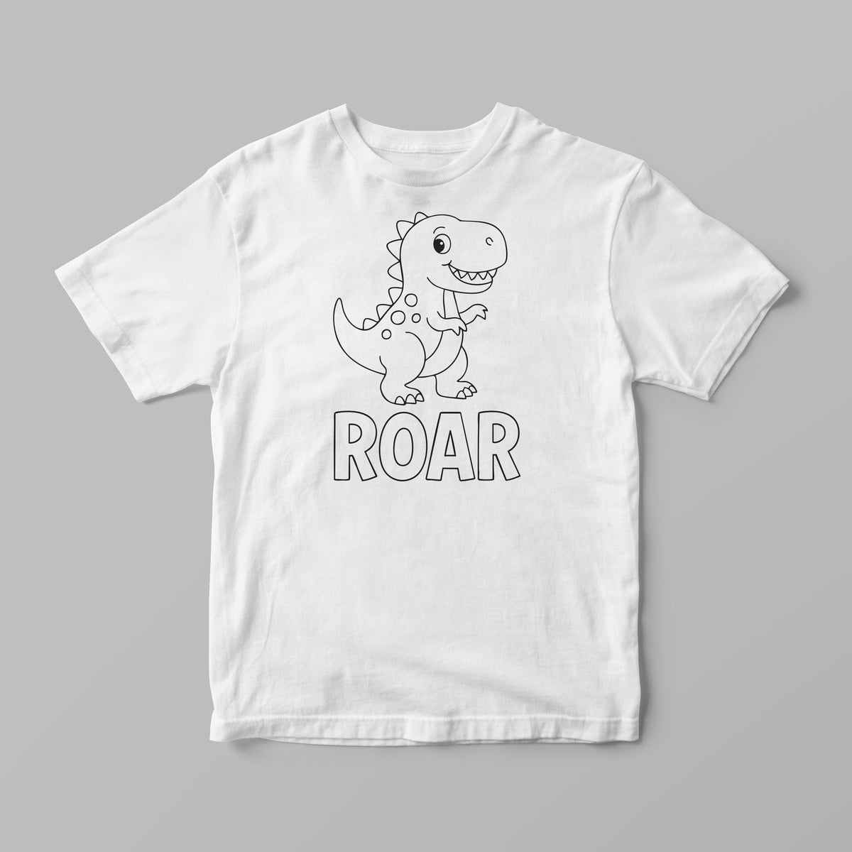 Colouring-In T-Shirt for Kids – Dinosaur + Markers | Lullaby Lane