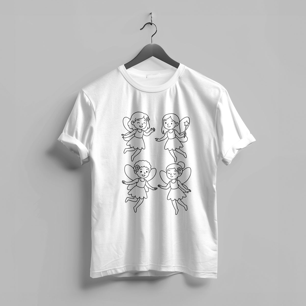 Colouring-In T-Shirt for Kids – Fairies + Markers | Lullaby Lane