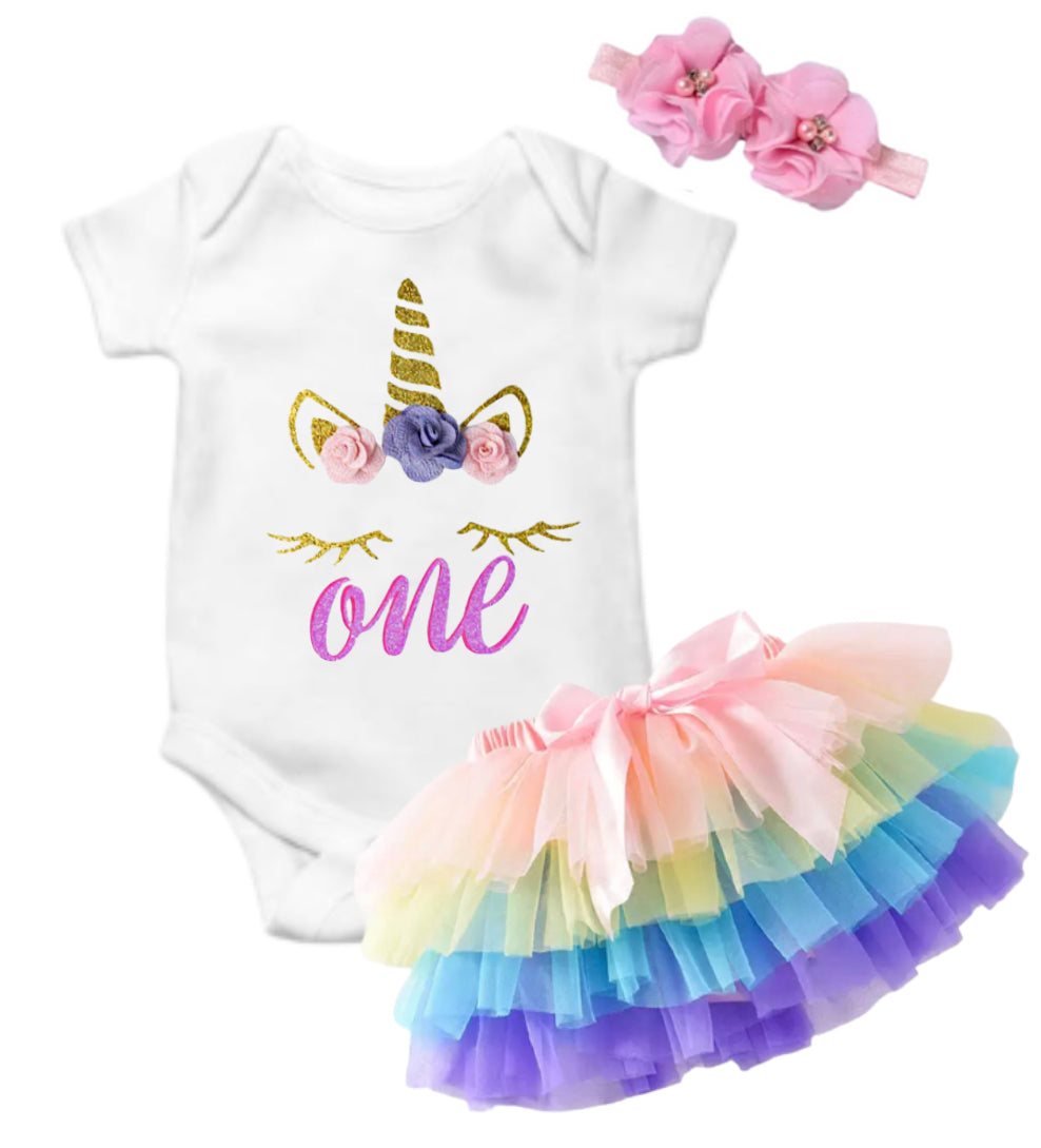 Unicorn Pastel Dreams Birthday Outfit
