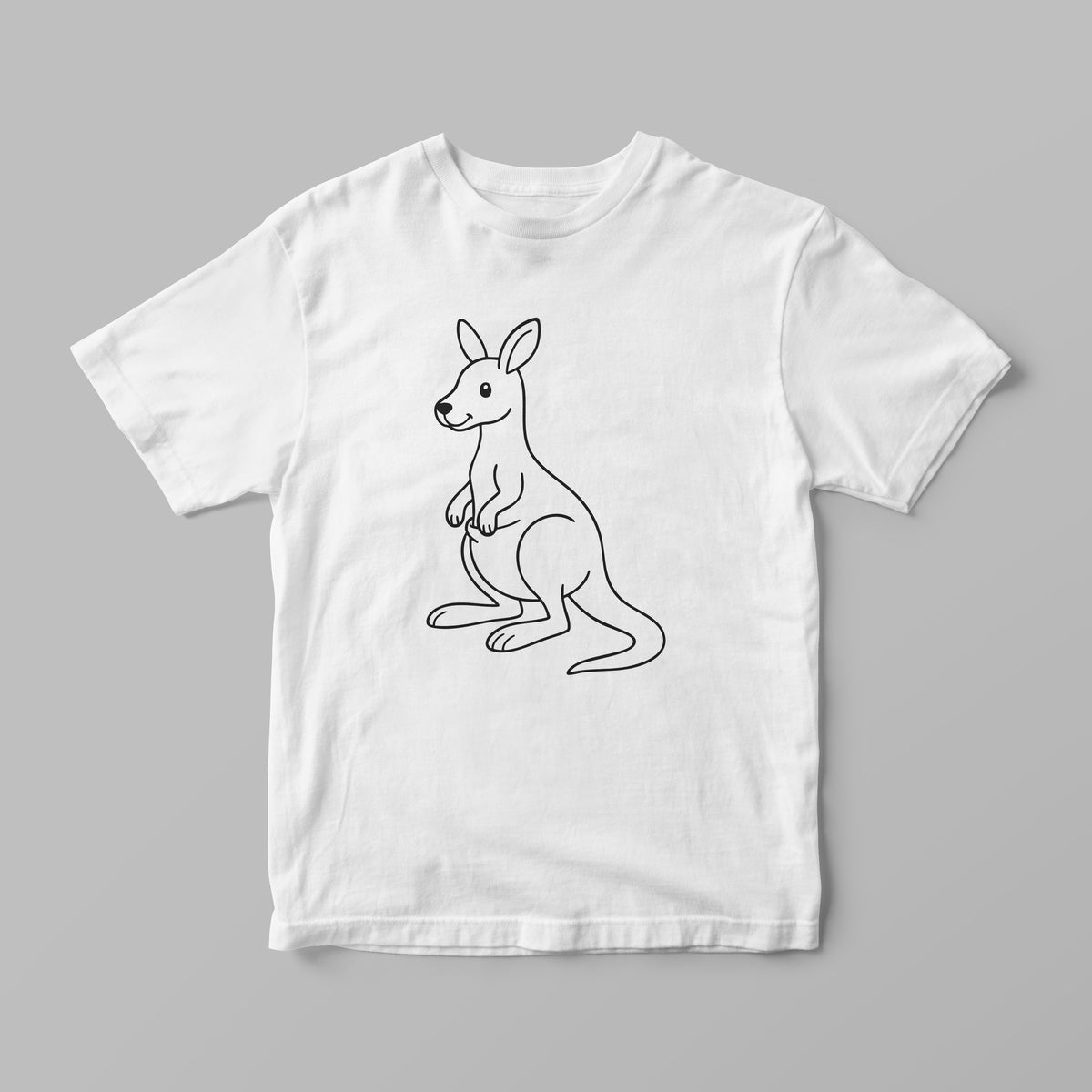 Colouring-In T-Shirt for Kids – Kangaroo + Markers | Lullaby Lane