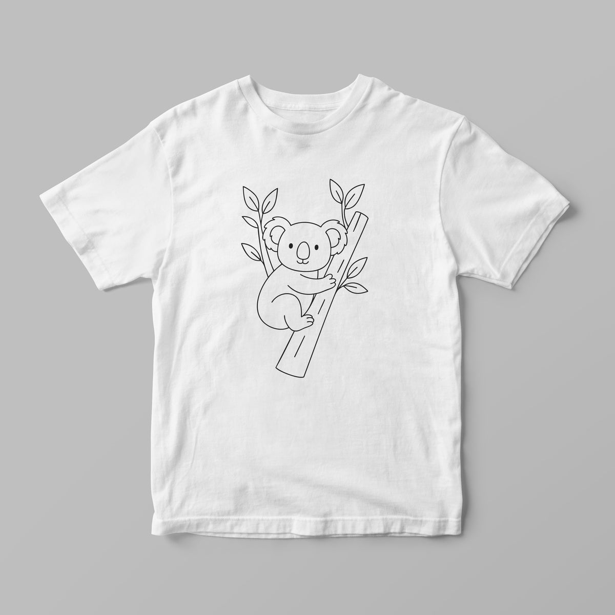 Colouring-In T-Shirt for Kids – Koala + Markers | Lullaby Lane