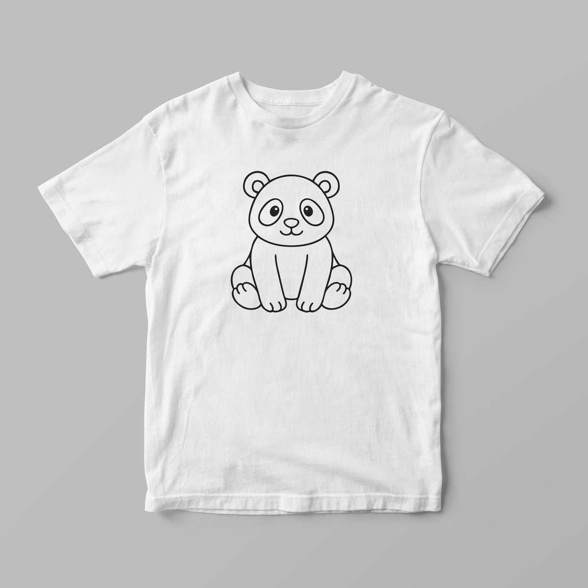 Colouring-In T-Shirt for Kids – Panda + Markers | Lullaby Lane