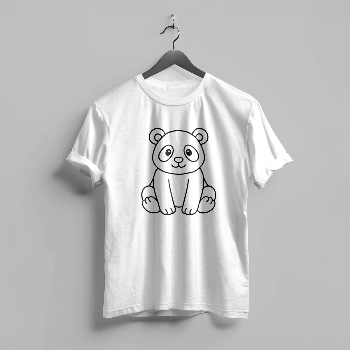 Colouring-In T-Shirt for Kids – Panda + Markers | Lullaby Lane
