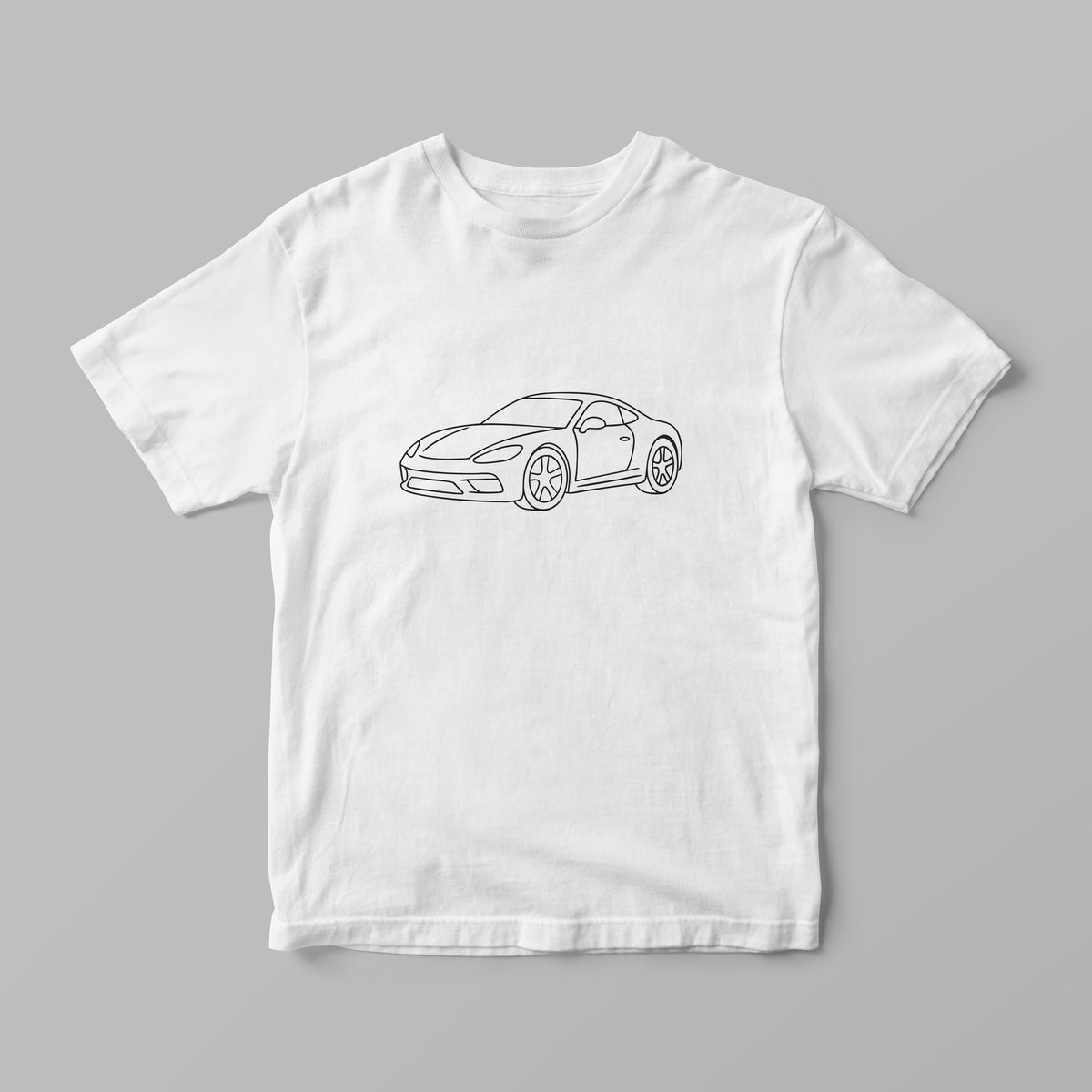 Colouring-In T-Shirt for Kids – Sports Car + Markers | Lullaby Lane