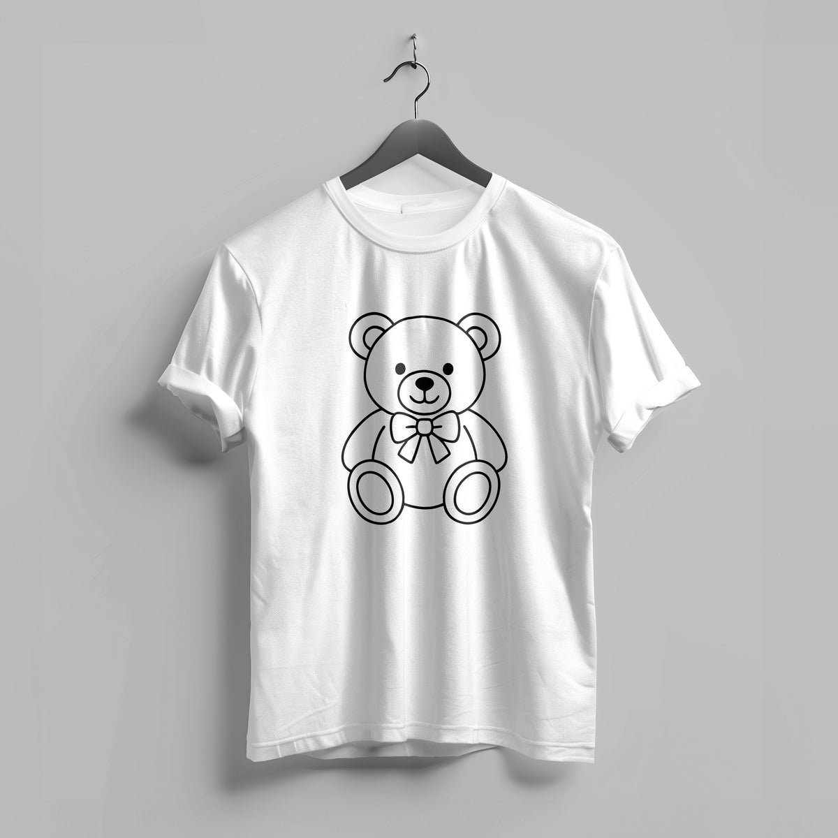 Colouring-In T-Shirt for Kids – Teddy Bear + Markers | Lullaby Lane