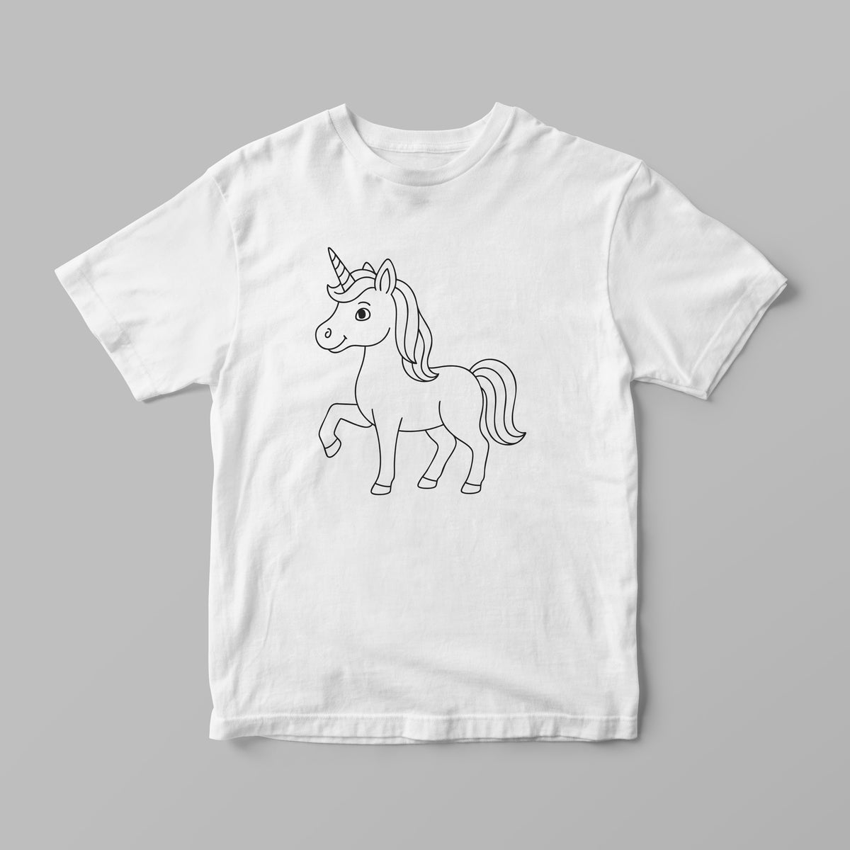 Colouring-In T-Shirt for Kids – Unicorn + Markers | Lullaby Lane