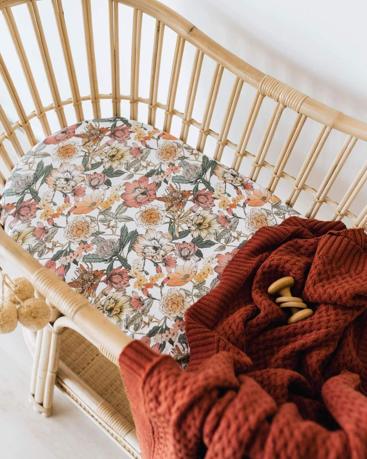 Australiana Bassinet Sheet / Change Pad Cover