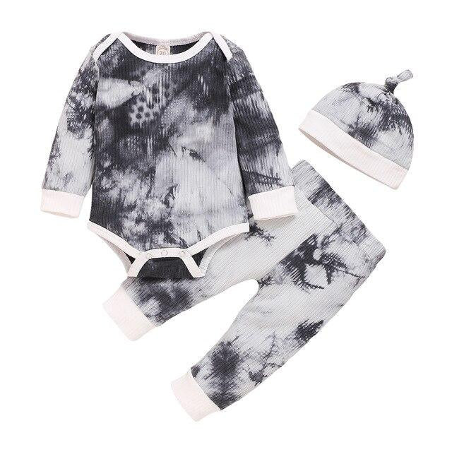 Midnight Tie-Dye Beanie, Bodysuit & Tracksuit Pants Set