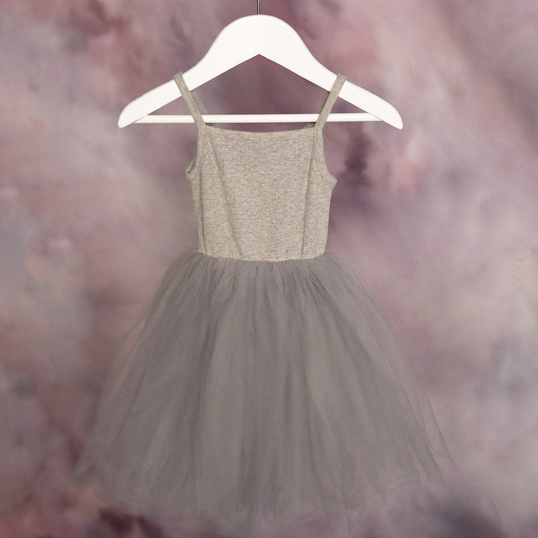 Smokey Grey Tulle Dress