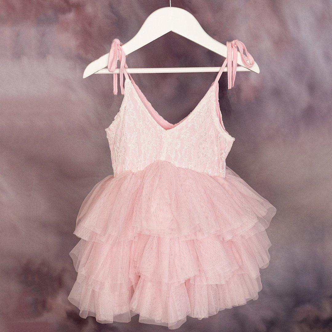 Lacey Pink Tulle Dress
