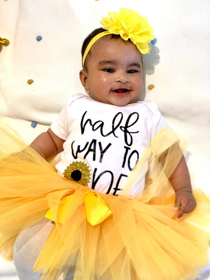 Infant Tutu Girl Tutu Skirt Yellow Yellow Tutu Baby Sunflower