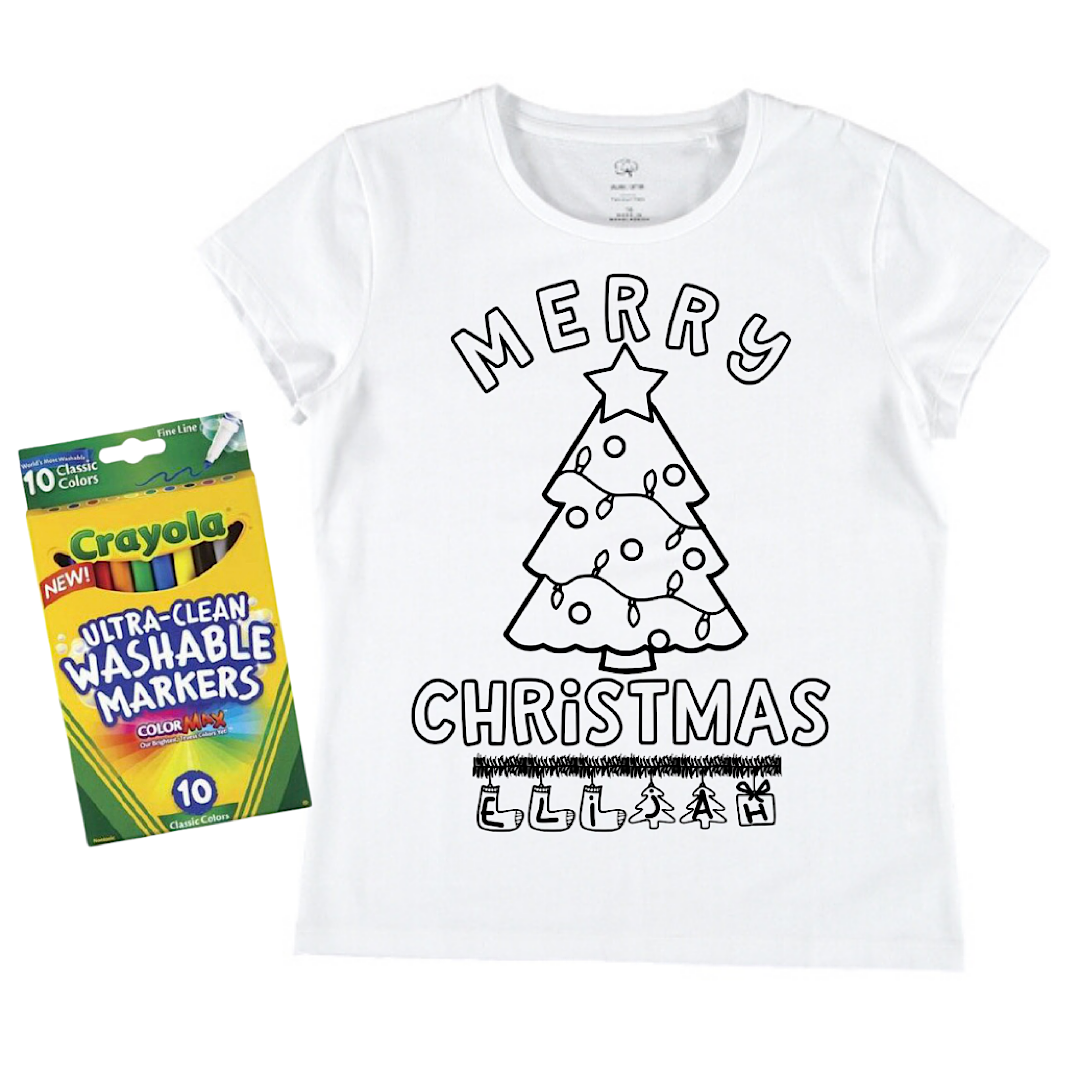 Personalised Merry Christmas + Washable Markers