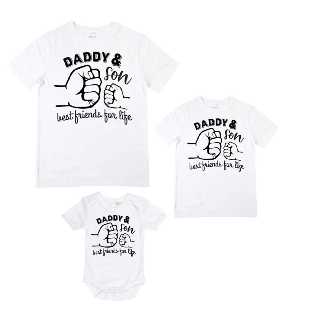 Daddy & Son - Matching Shirts - White