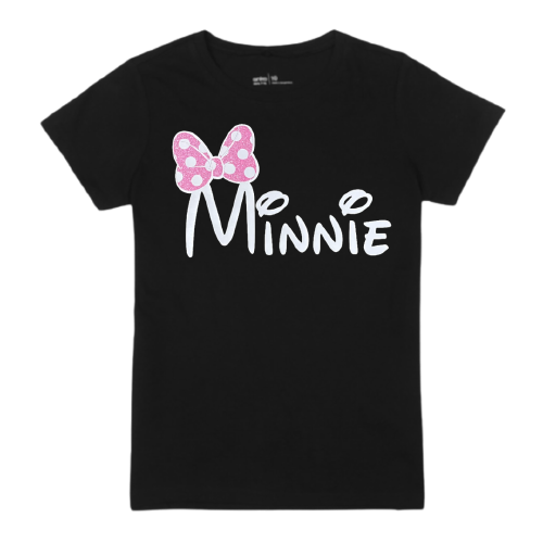 Minnie Me Matching Shirts - Glitter Pink