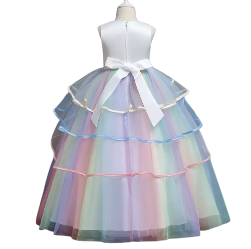 Light Pastel Unicorn Tulle Dress + Unicorn Headband