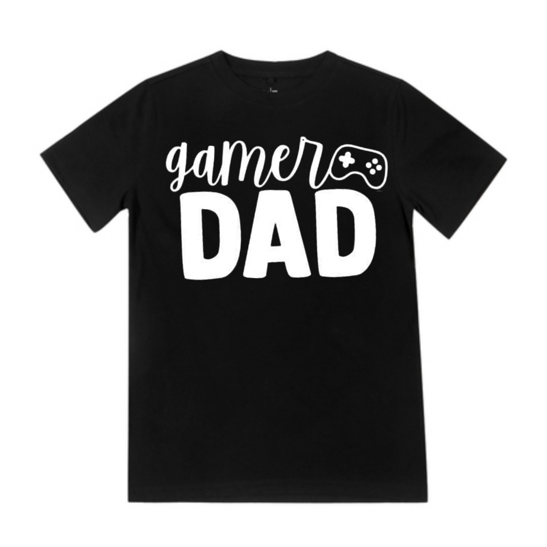 Gamer Dad / Buddy - Matching Shirts - Black