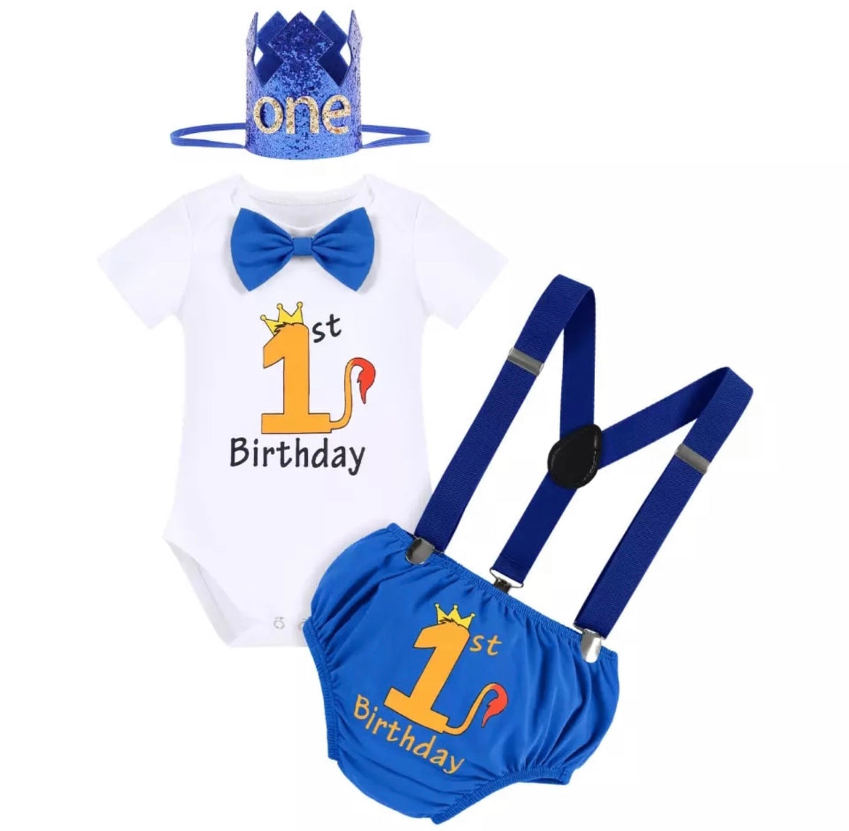 Blue Lion King Birthday Set - Lullaby Lane Designs