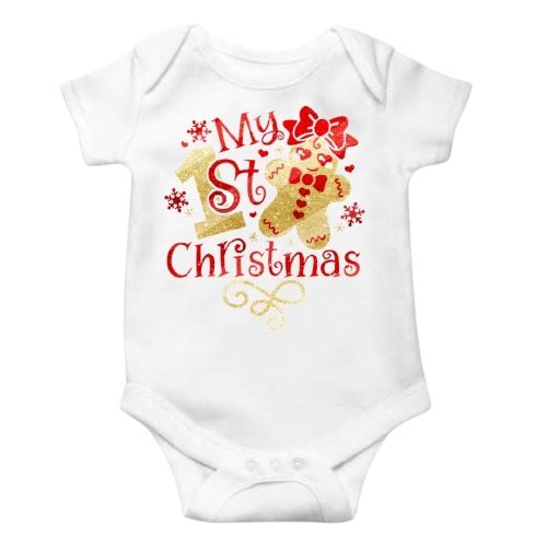 My 1st Christmas Bodysuit 🎄 Lullaby Lane Design