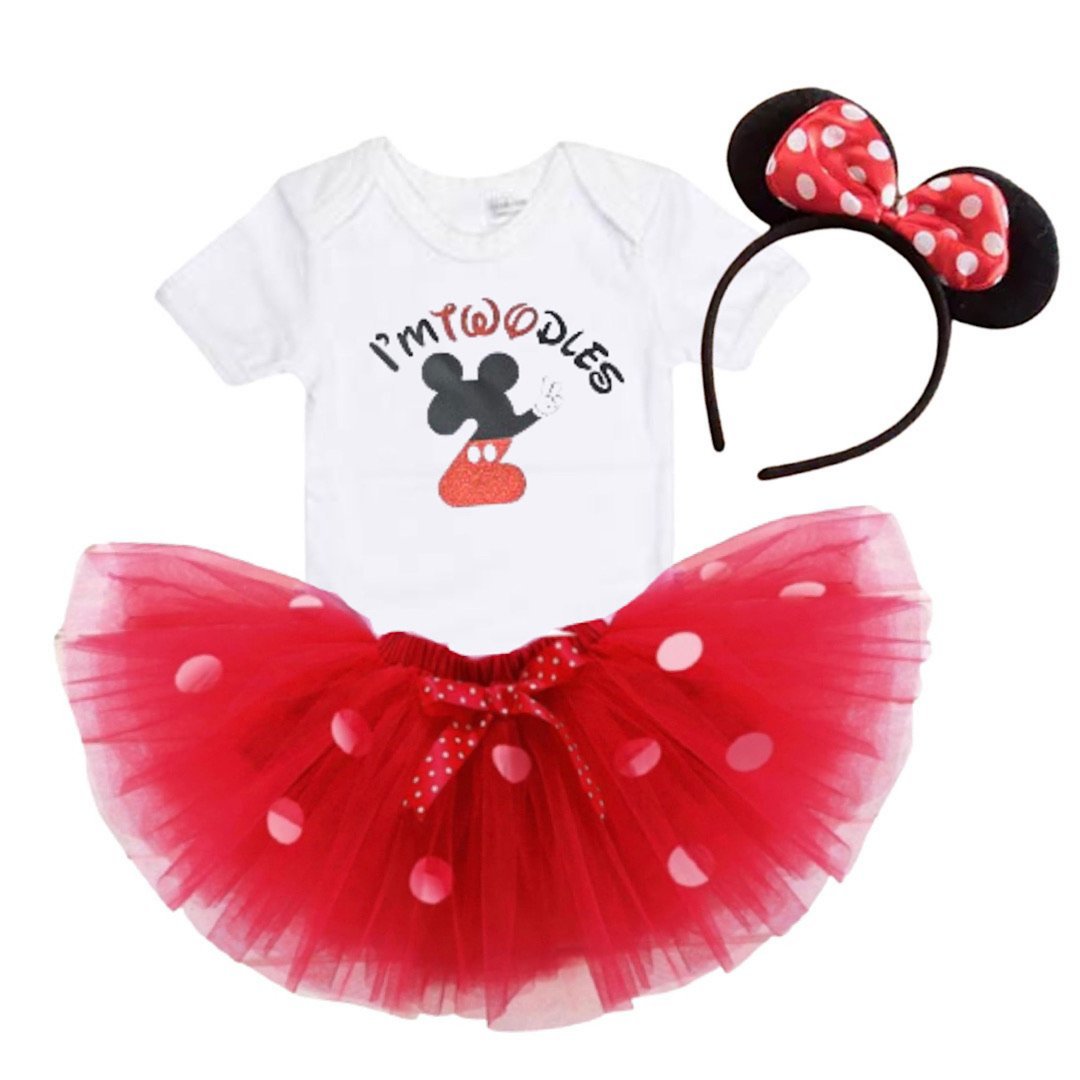 I’m Twodles Birthday Outfit - Red - Lullaby Lane Design