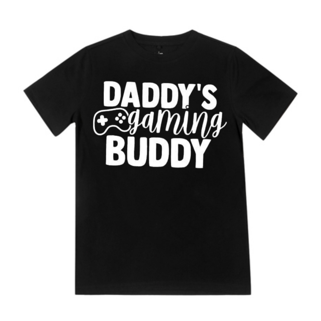 Gamer Dad / Buddy - Matching Shirts - Black