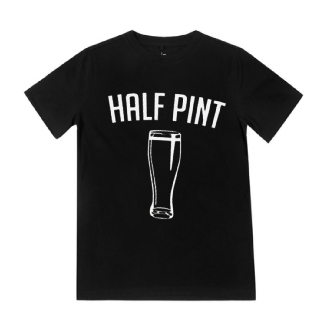 Pint & Half Pint - Matching Shirts - Black