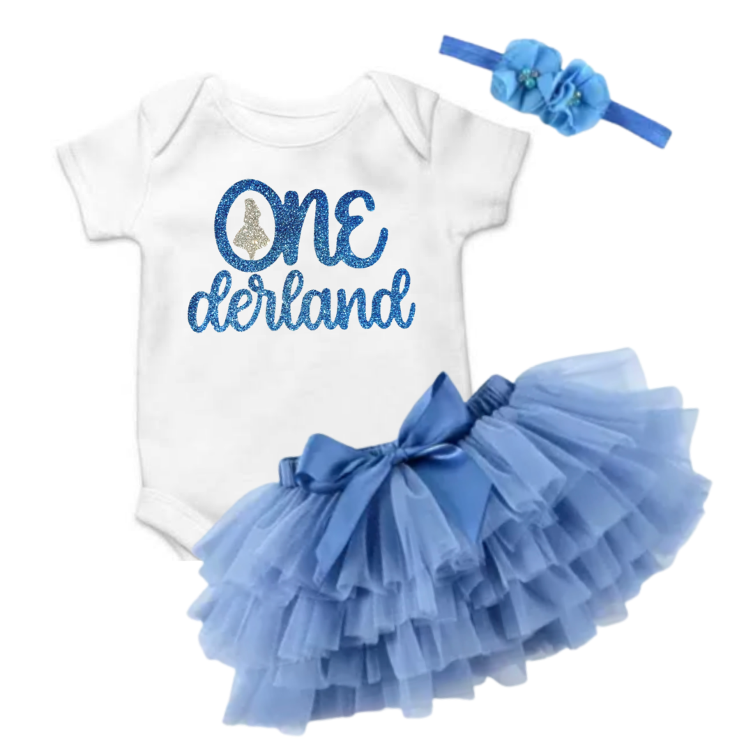 Alice in Onederland First Birthday Set - Lullaby Lane Designs