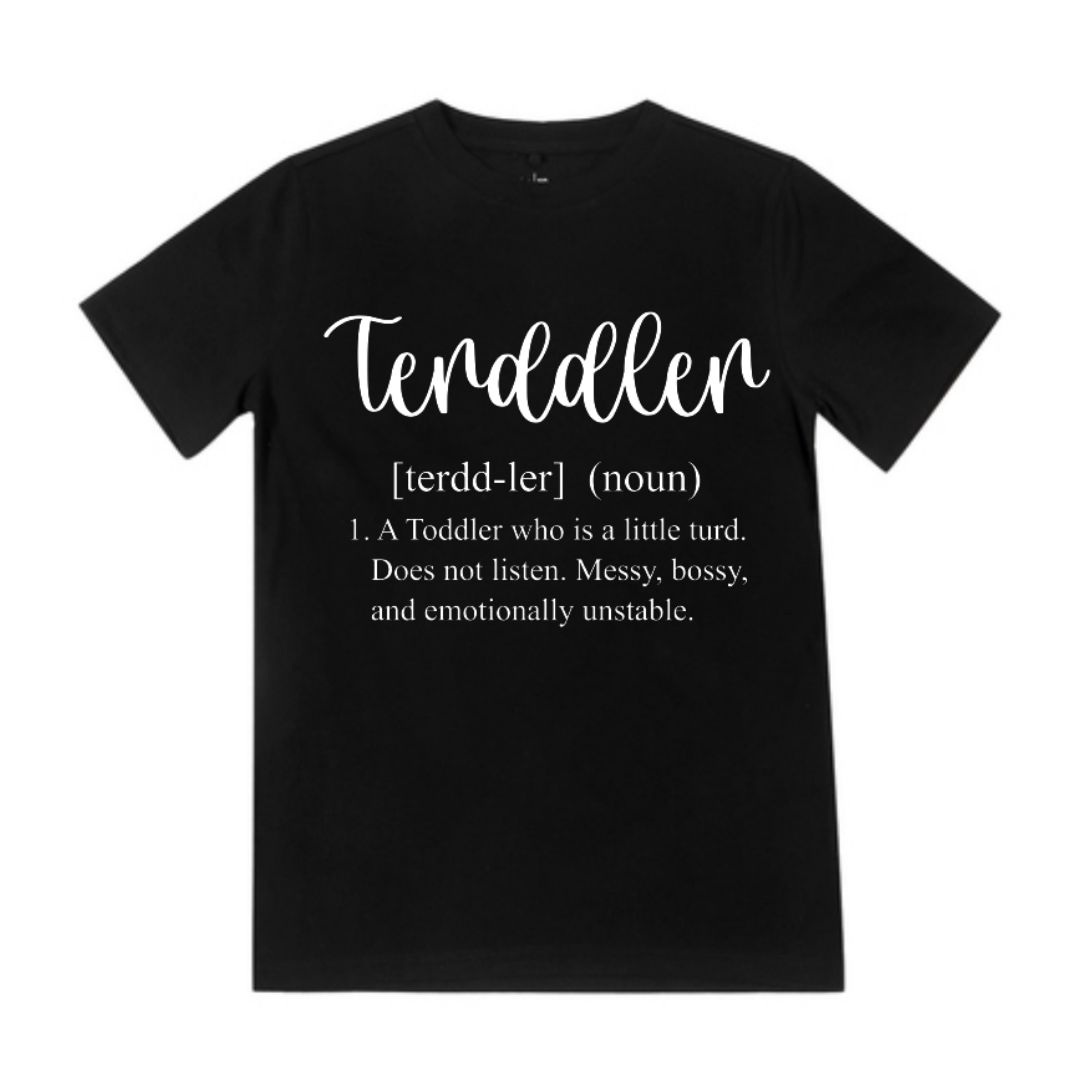 Terddler Shirt / Bodysuit -  Lullaby Lane Design - Black