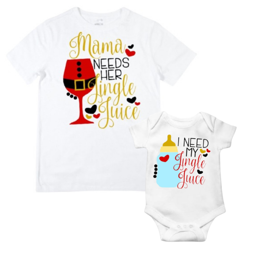 Jingle Juice Matching Shirt Range - 🎄 Lullaby Lane Design