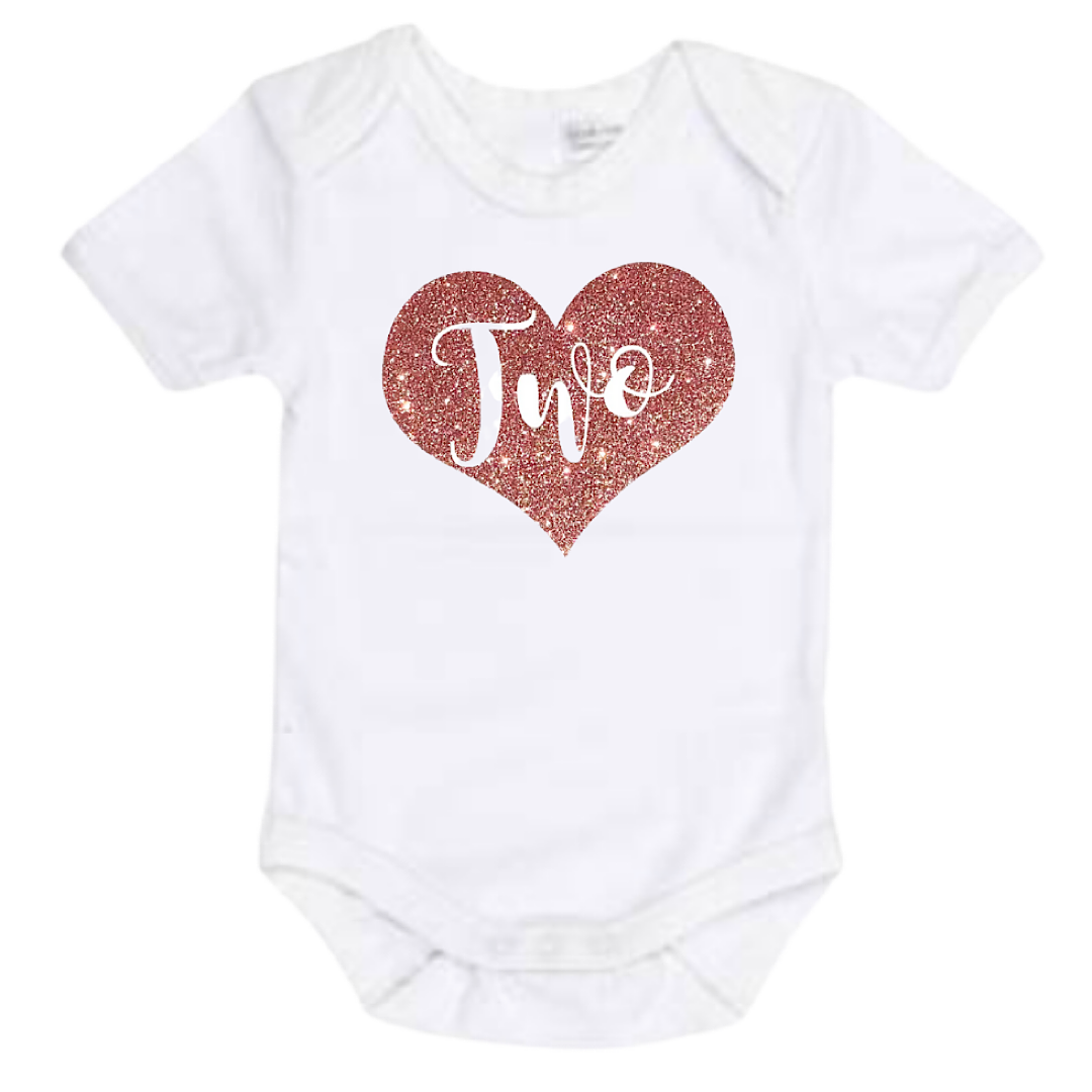 Heart Two - Rose Pink - Lullaby Lane Design