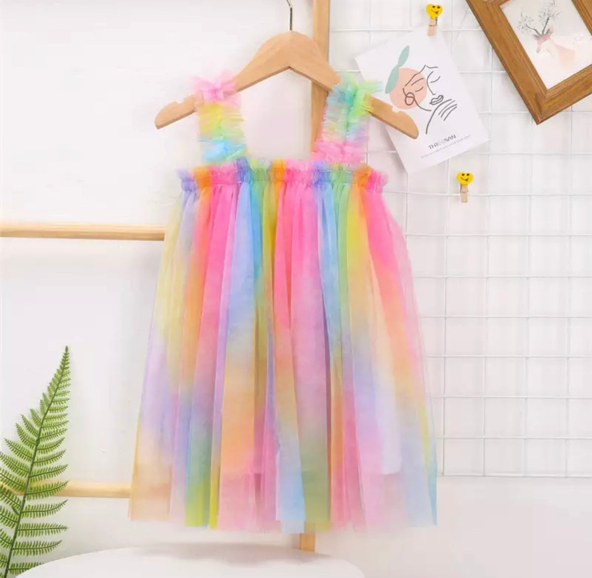 Tulle Dreams Dress in Rainbow