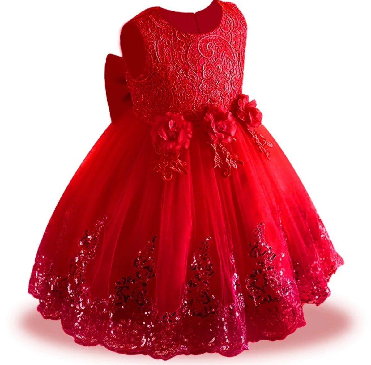 Ruby Red Princess Tulle Dress