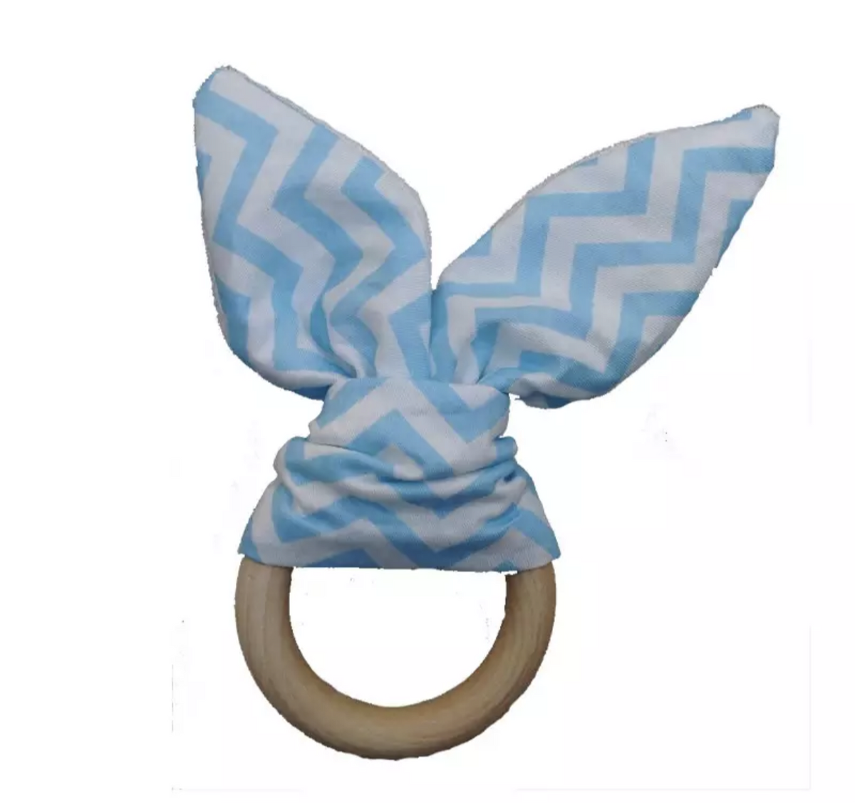 Bunny Ear Teether - Sky Blue