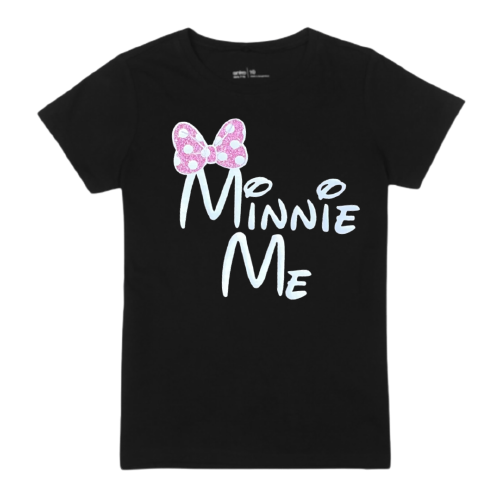 Minnie Me Matching Shirts - Glitter Pink