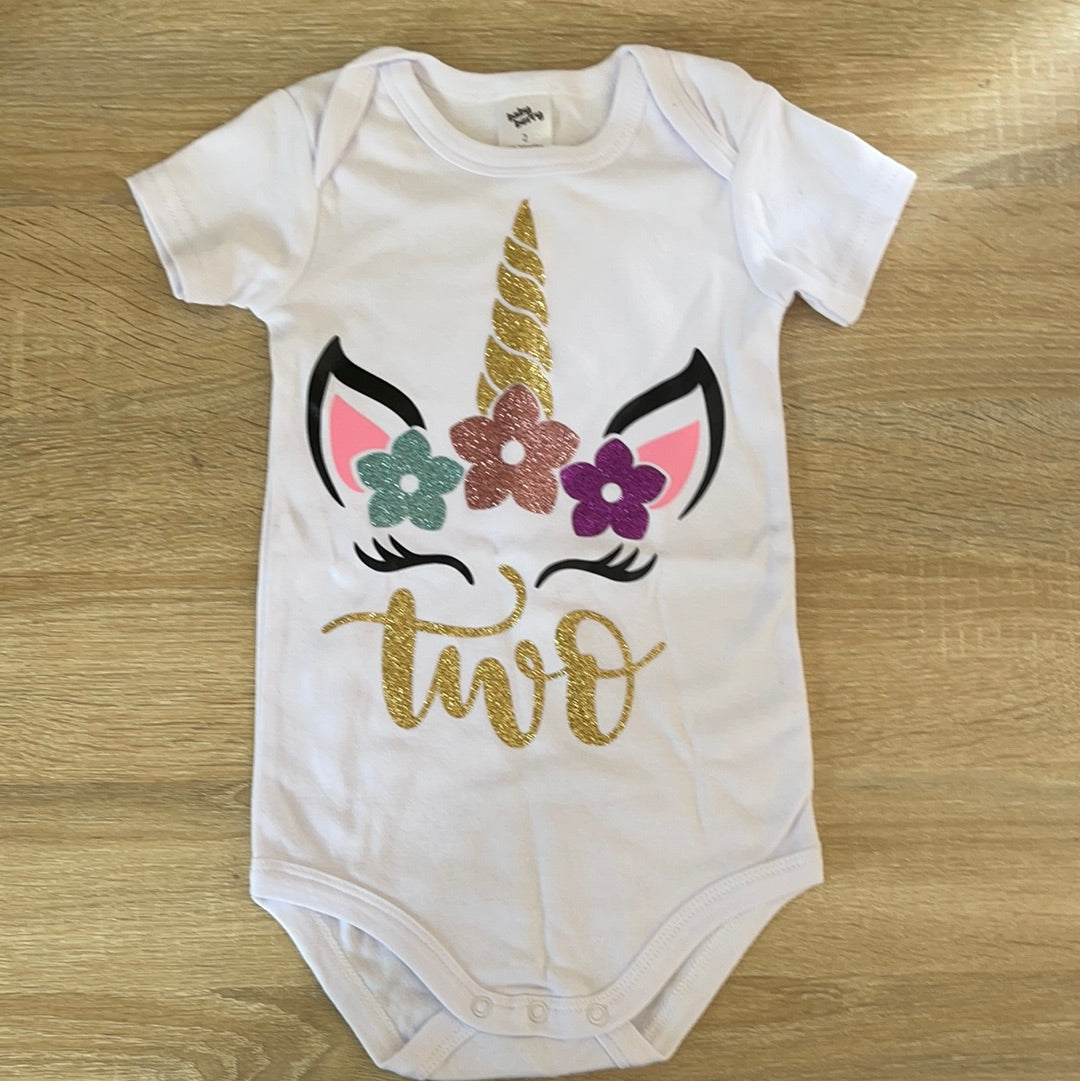 Two - Unicorn Bodysuit