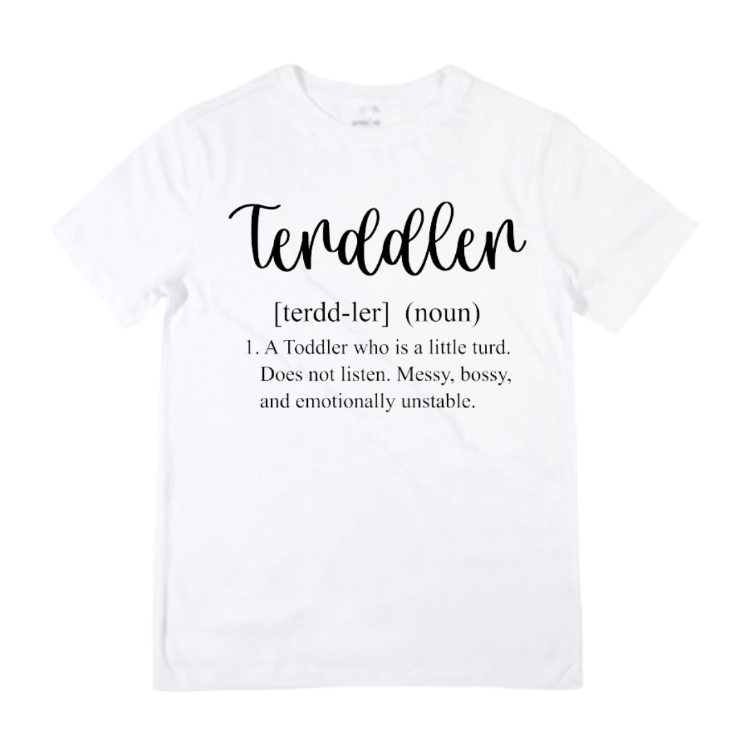 Terddler Shirt / Bodysuit -  Lullaby Lane Design - White