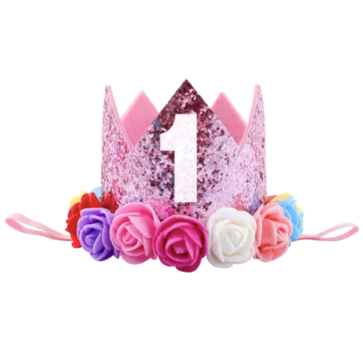 Rainbow 1 - First Birthday Crown