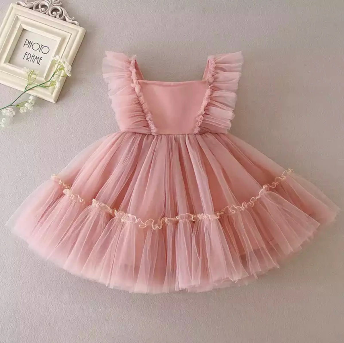 Pink Princess Ruffles Dress