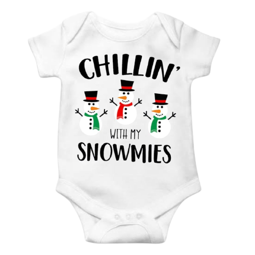 Chillin with my Snowmies Bodysuit 🎄 Lullaby Lane Design