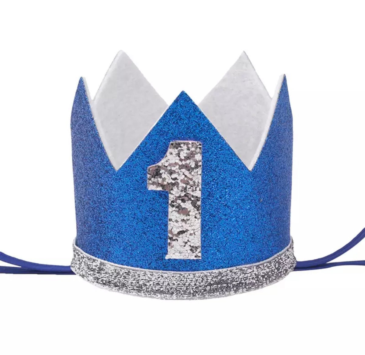 Silver & Blue Birthday Crown