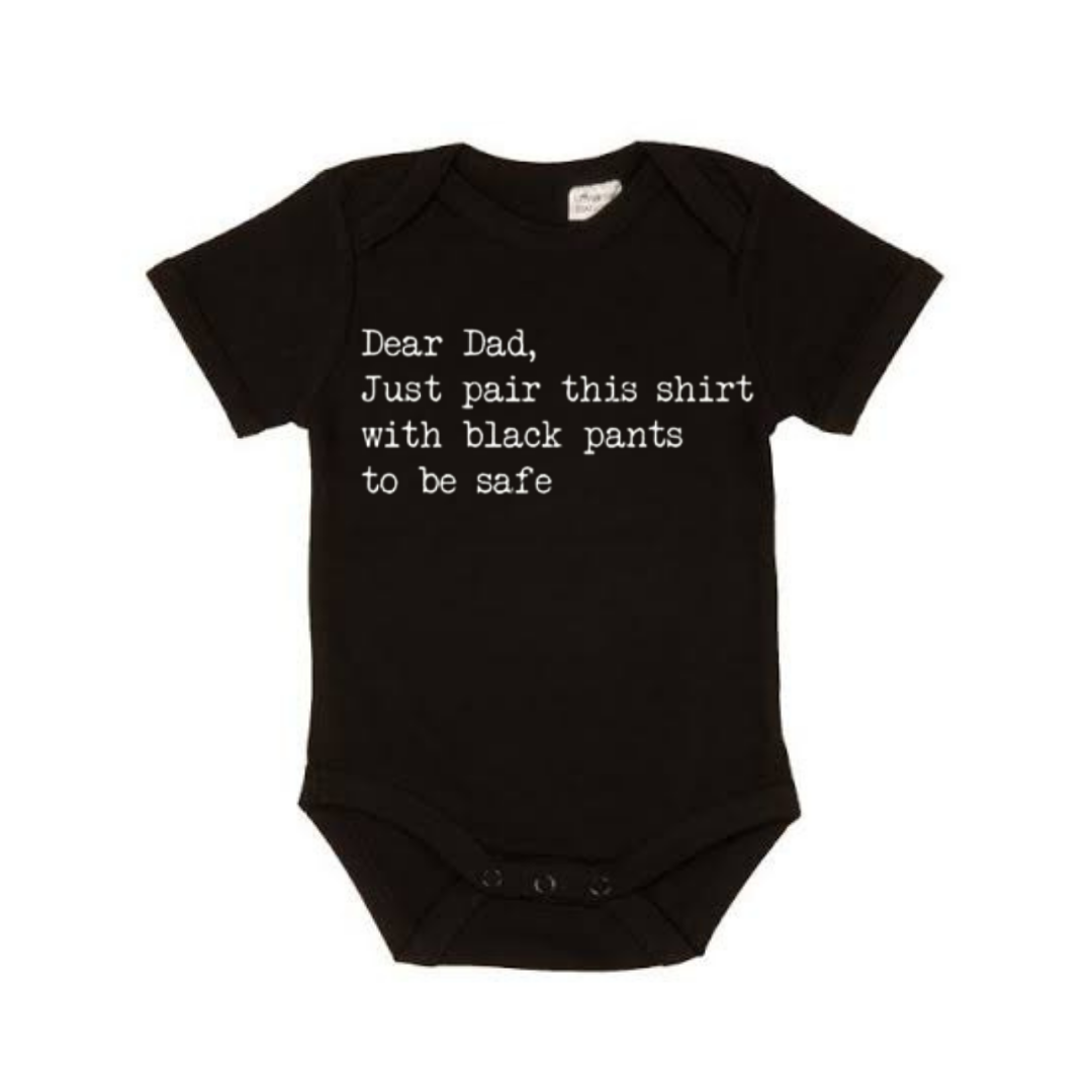 Dear Dad -  Lullaby Lane Design - Black