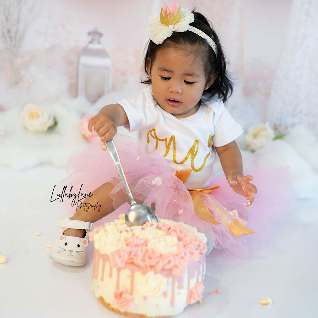 Golden Love First Birthday Outfit