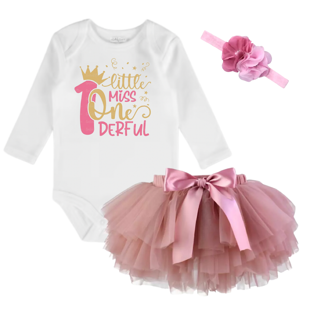 Little Miss Onederful First Birthday Set - Lullaby Lane Designs