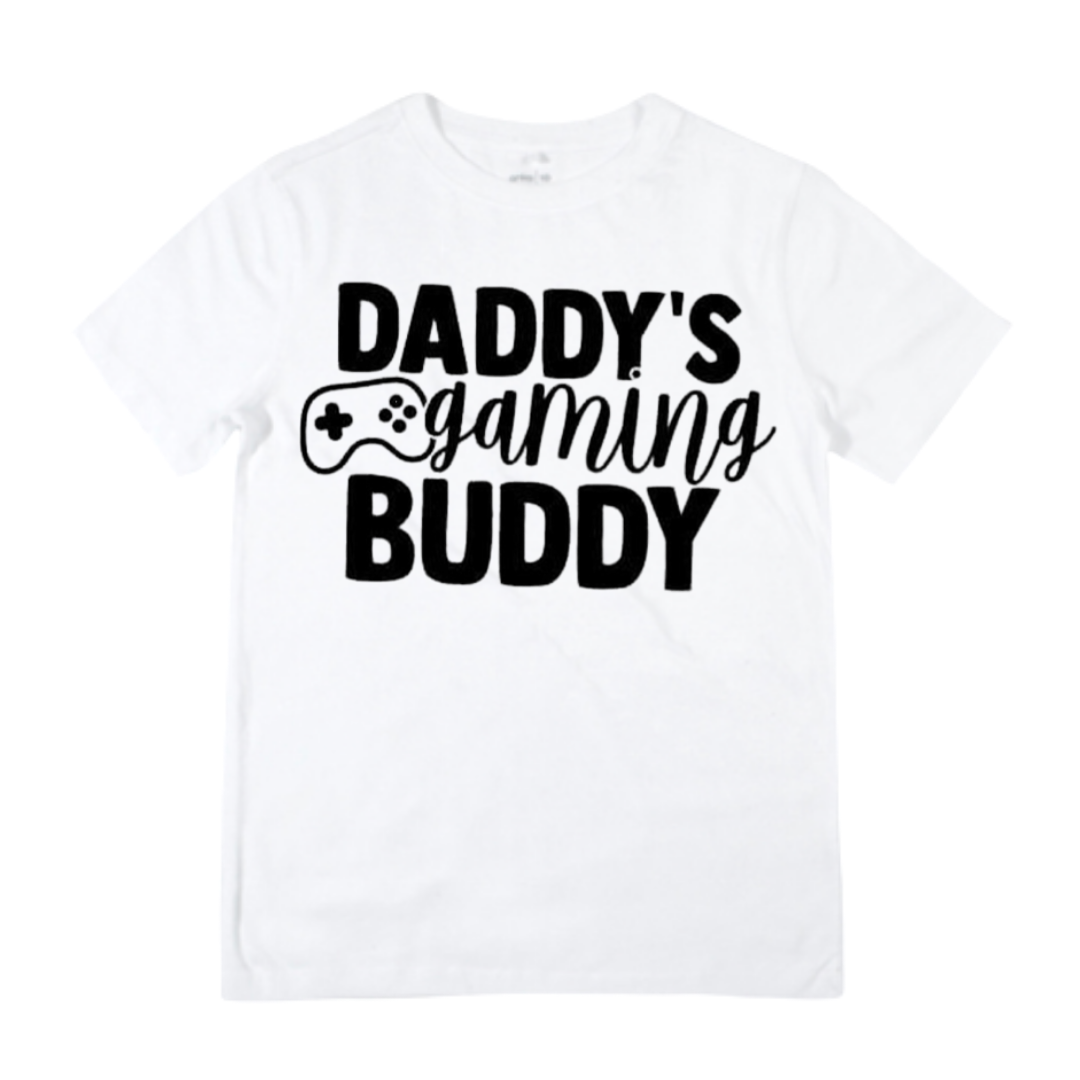 Gamer Dad / Buddy - Matching Shirts - White