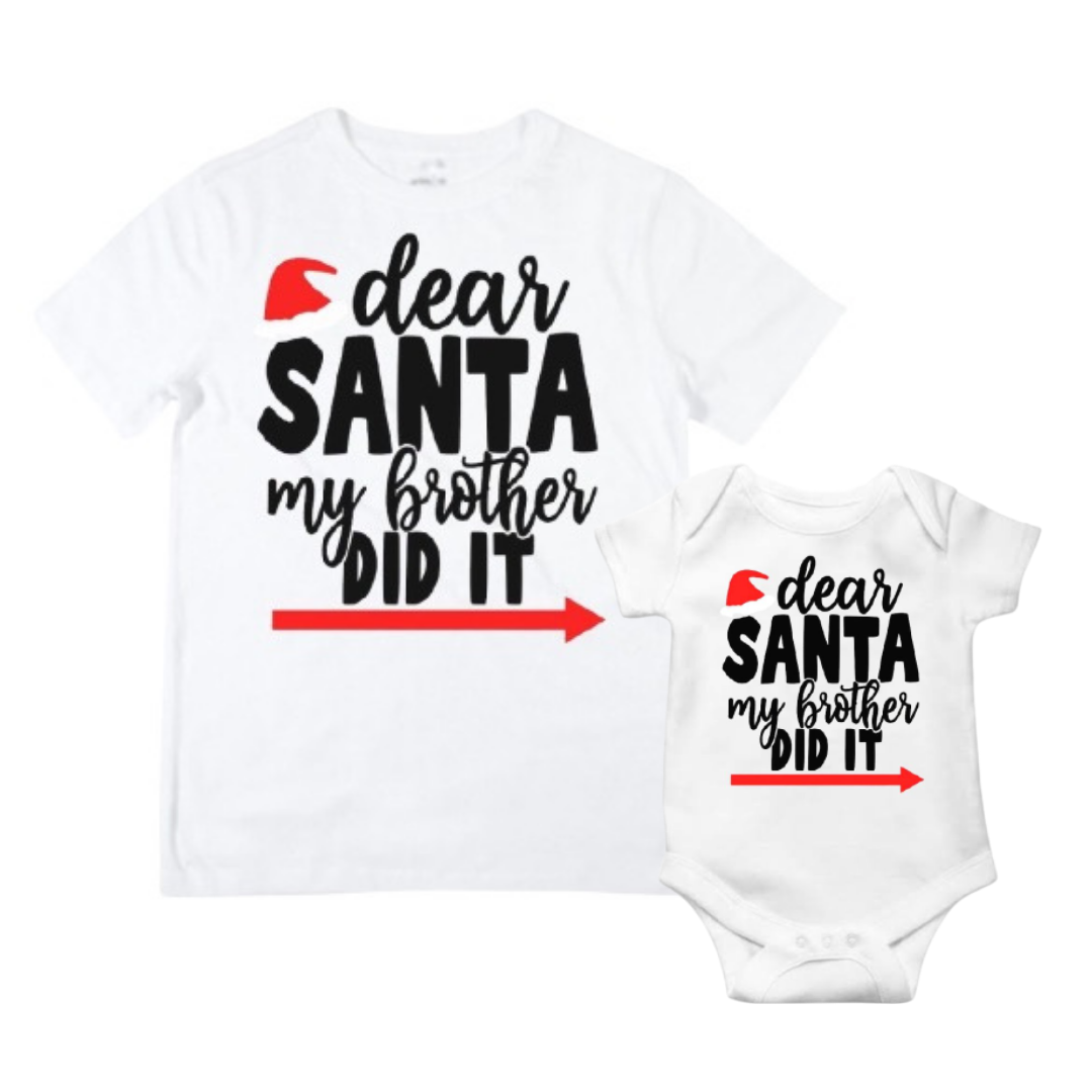 Dear Santa My Brother Did It - Matching Range 🎄 Lullaby Lane Design