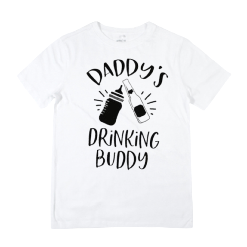 Daddy’s Drinking Buddy - Matching Shirts - White